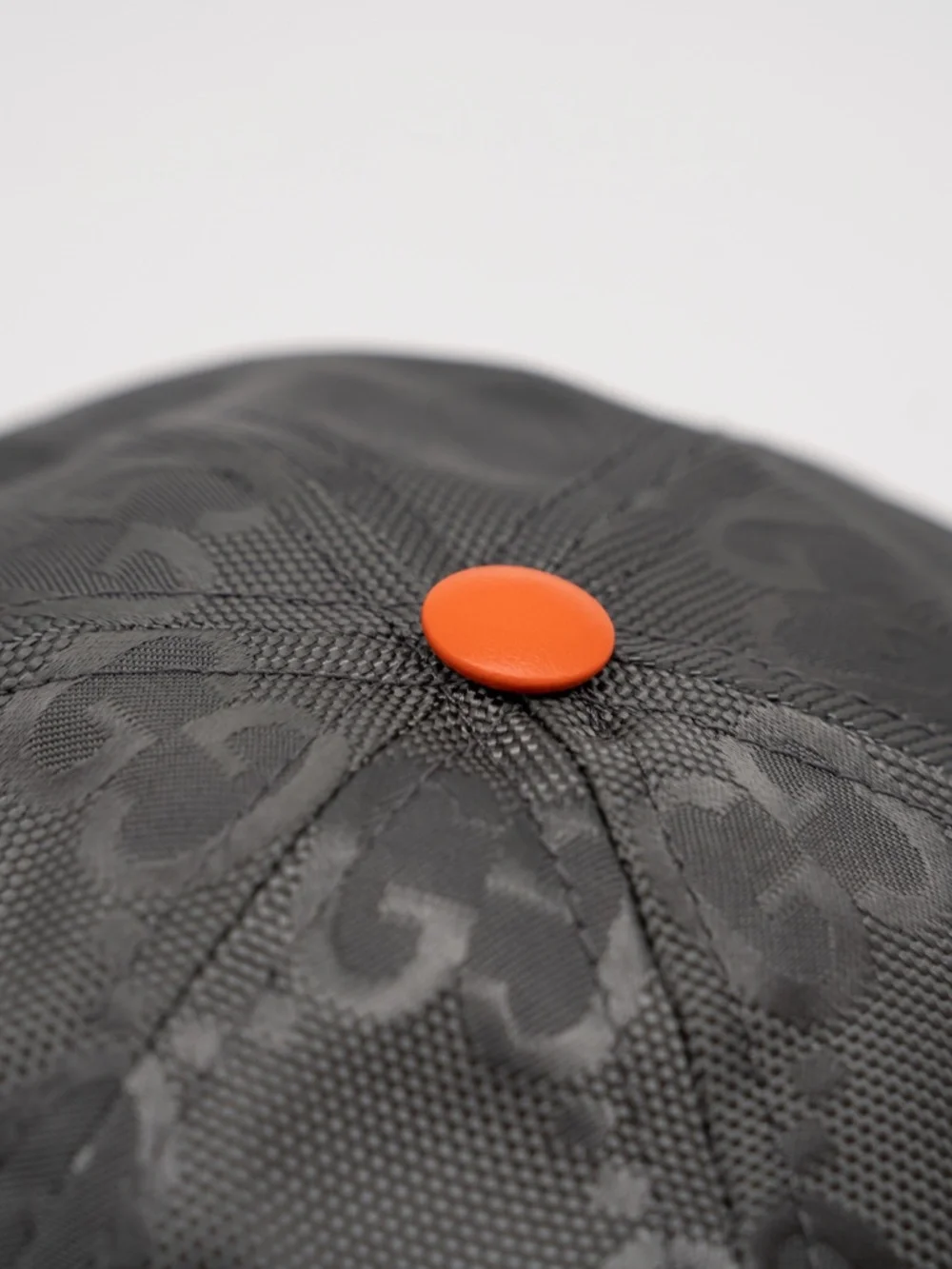 Gucci Men's Cap GG Math Nylon BLack Grey Orange Green size S 57cm